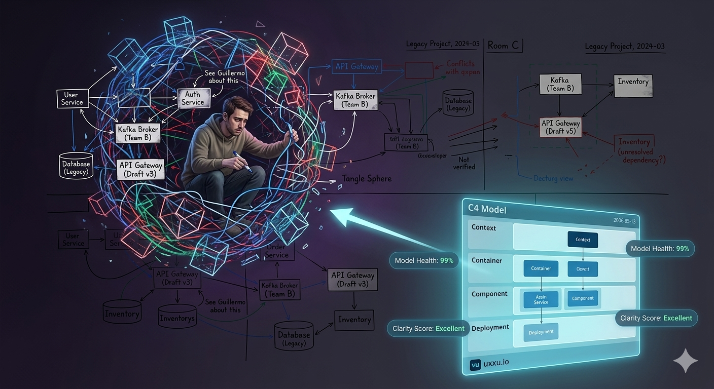 Architecture Scattered on Whiteboards