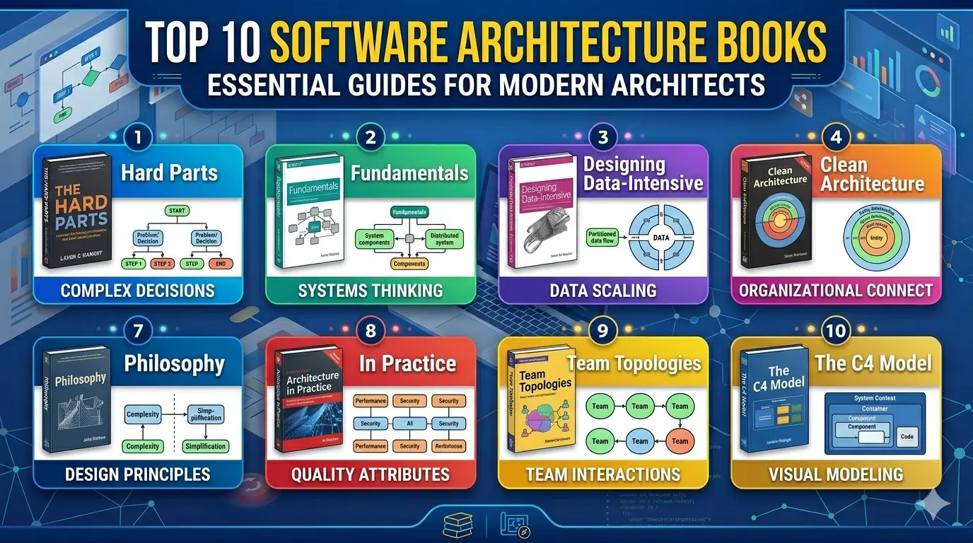 Top 10 Books on Software Architecture Every Engineer Should Read (2026)
